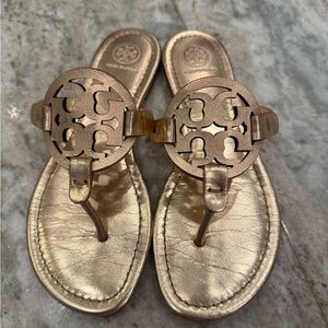 Tory Burch Rose Gold Sandals